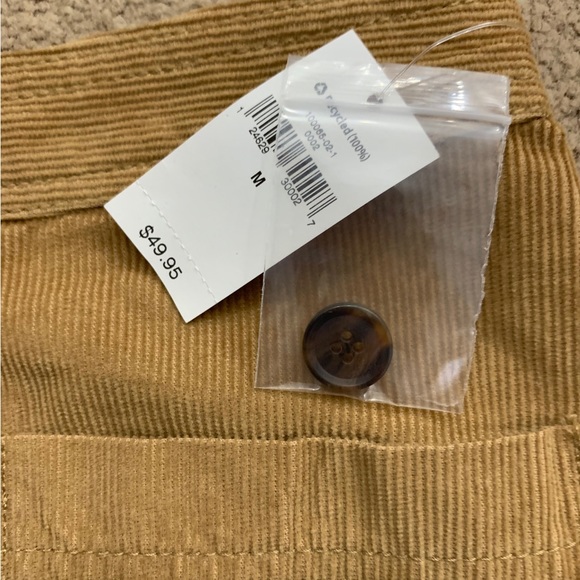 Women's GAP skirt size medium, tan/brown color, features a button-up design. - Picture 4 of 4